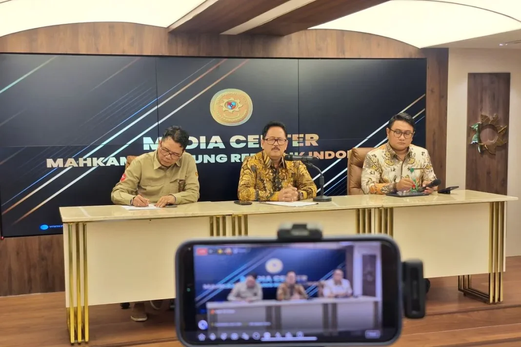 Juru Bicara MA, Yanto, saat jumpa pers di Media Center MA, Rabu (6/8/2025). (KM)