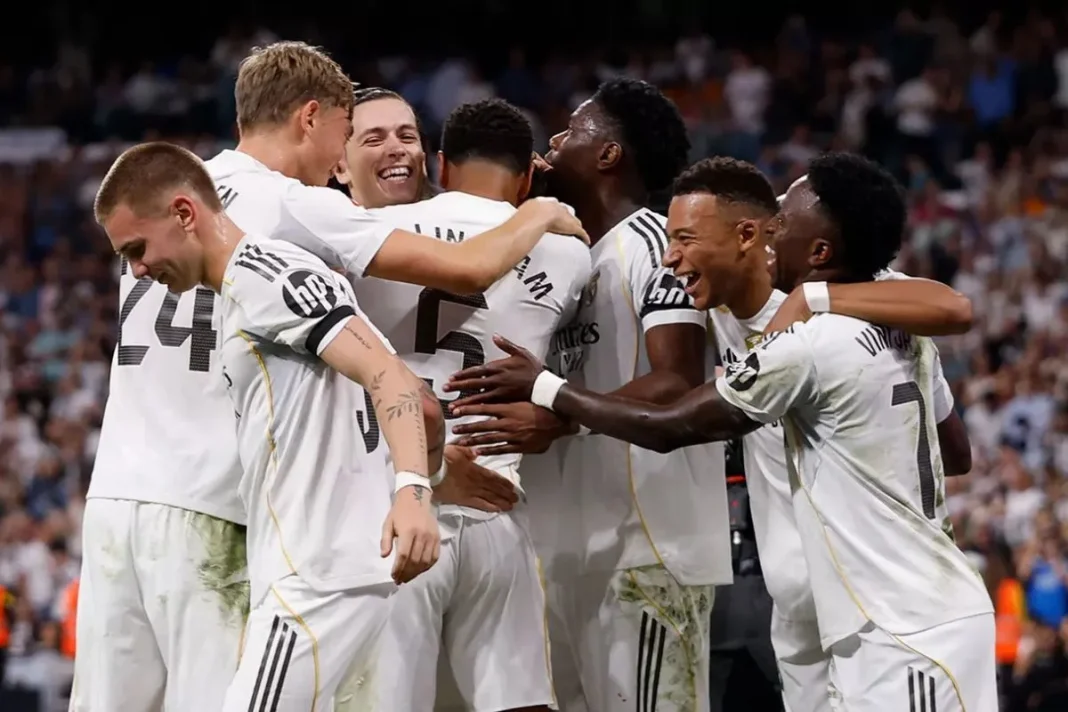 Real Madrid menang 3-1 atas Villarreal dalam pertandingan Liga Spanyol 2025/26 di Santiago Bernabeu pada Minggu (5/10/2025). (Realmadrid.com)