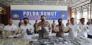 Satres Narkoba Deli Serdang Gagalkan Peredaran Narkoba Jaringan Malaysia